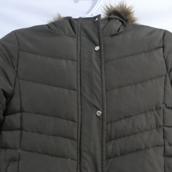 ZARA - Outerwear Collection | size 7 girls | Brown Hooded Puffer Coat - Picture 5 of 14